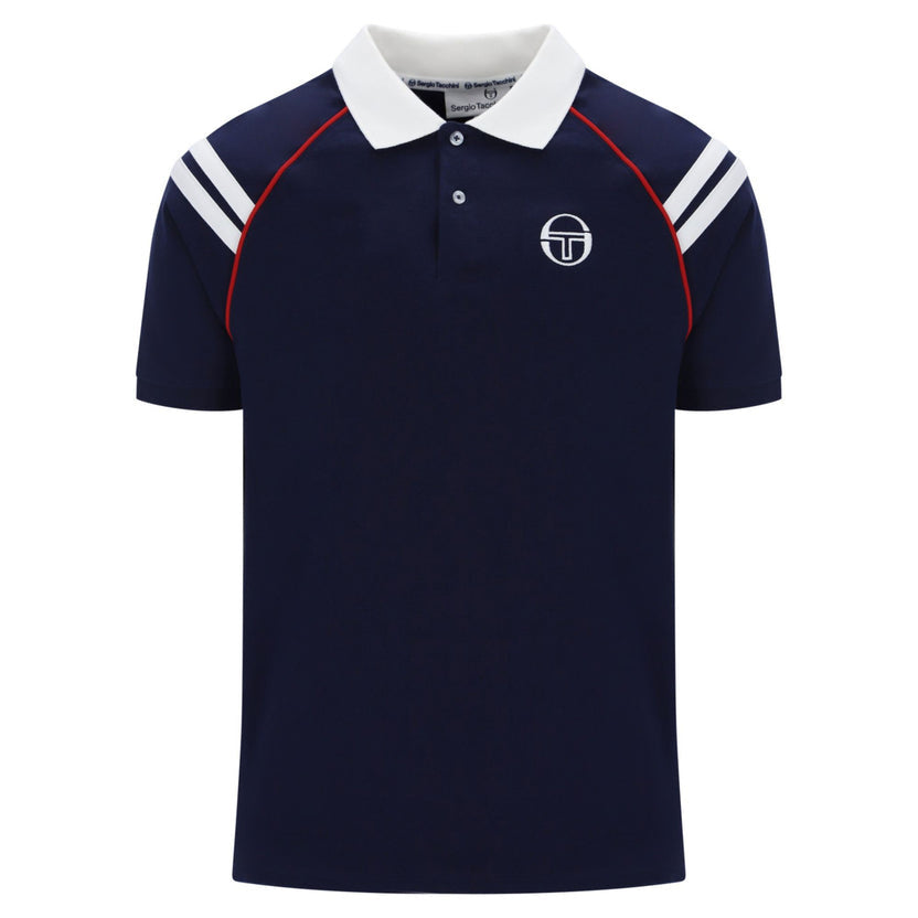 SERGIO TACCHINI NEW CORTONA POLO T-SHIRT MARITIME BLUE/WHITE