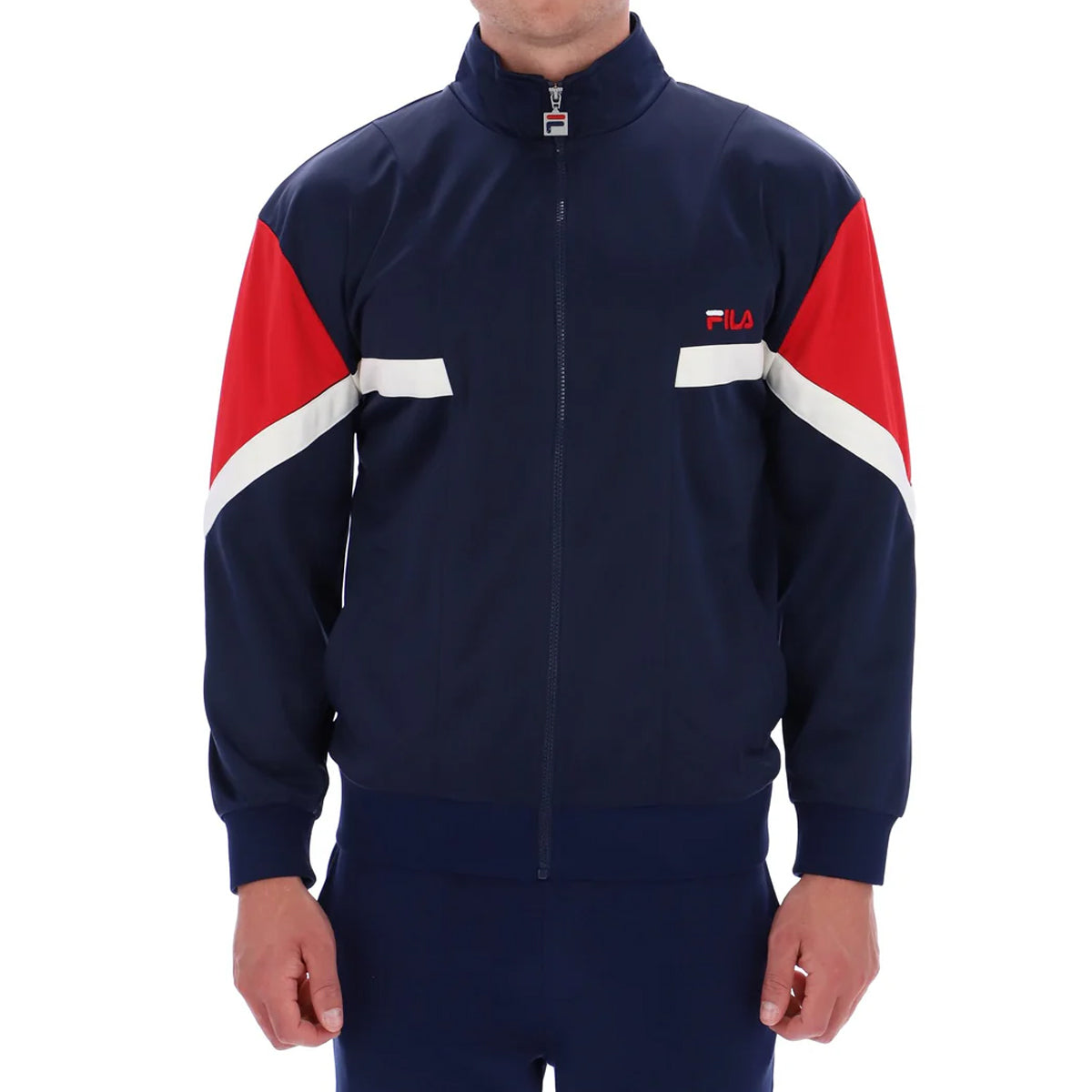 FILA ALBARN ARCHIVE INSPIRED TRACK JACKET NAVY/RED