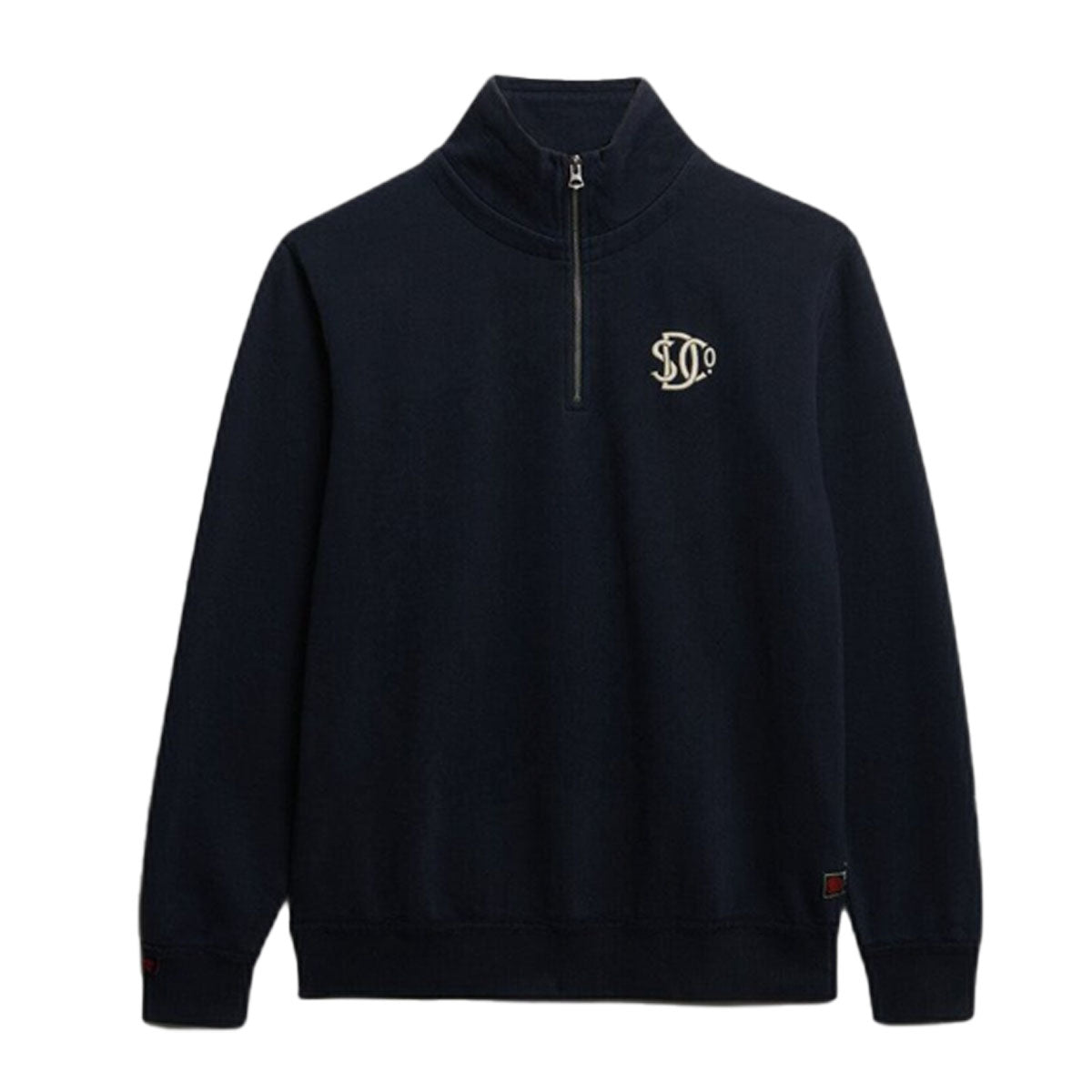 SUPERDRY ATHLETIC SD CO HALF ZIP SWEATSHIRT ECLIPSE NAVY 98T