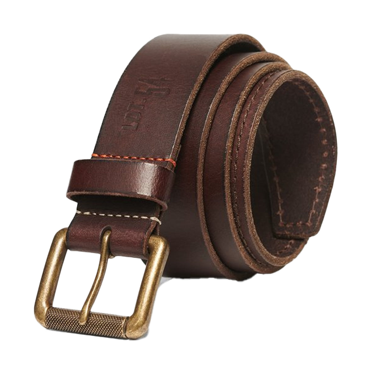 SUPERDRY BADGEMAN LEATHER BROWN BELT