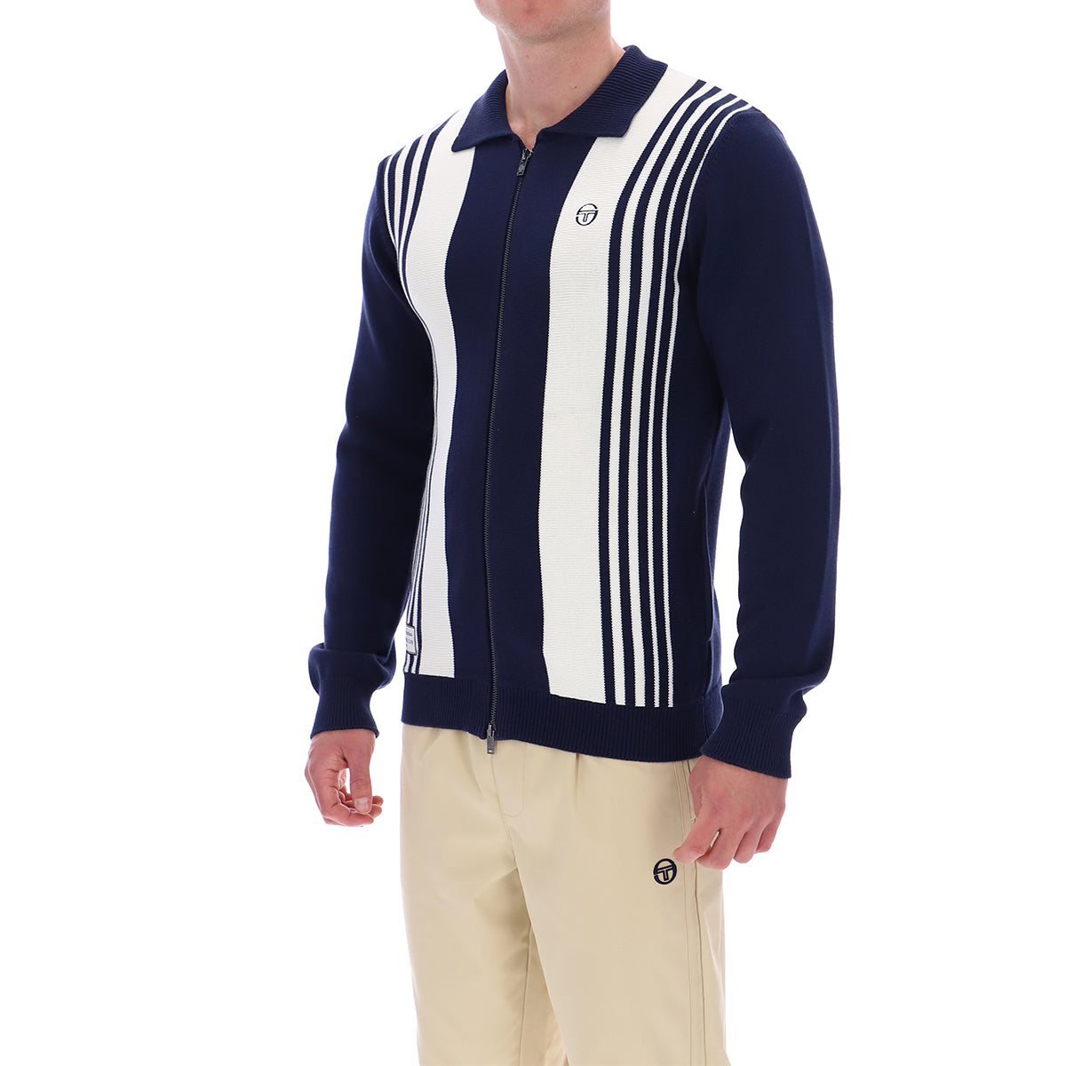 CIPRI KNIT CARDIGAN MARITIME NAVY/GARDENIA