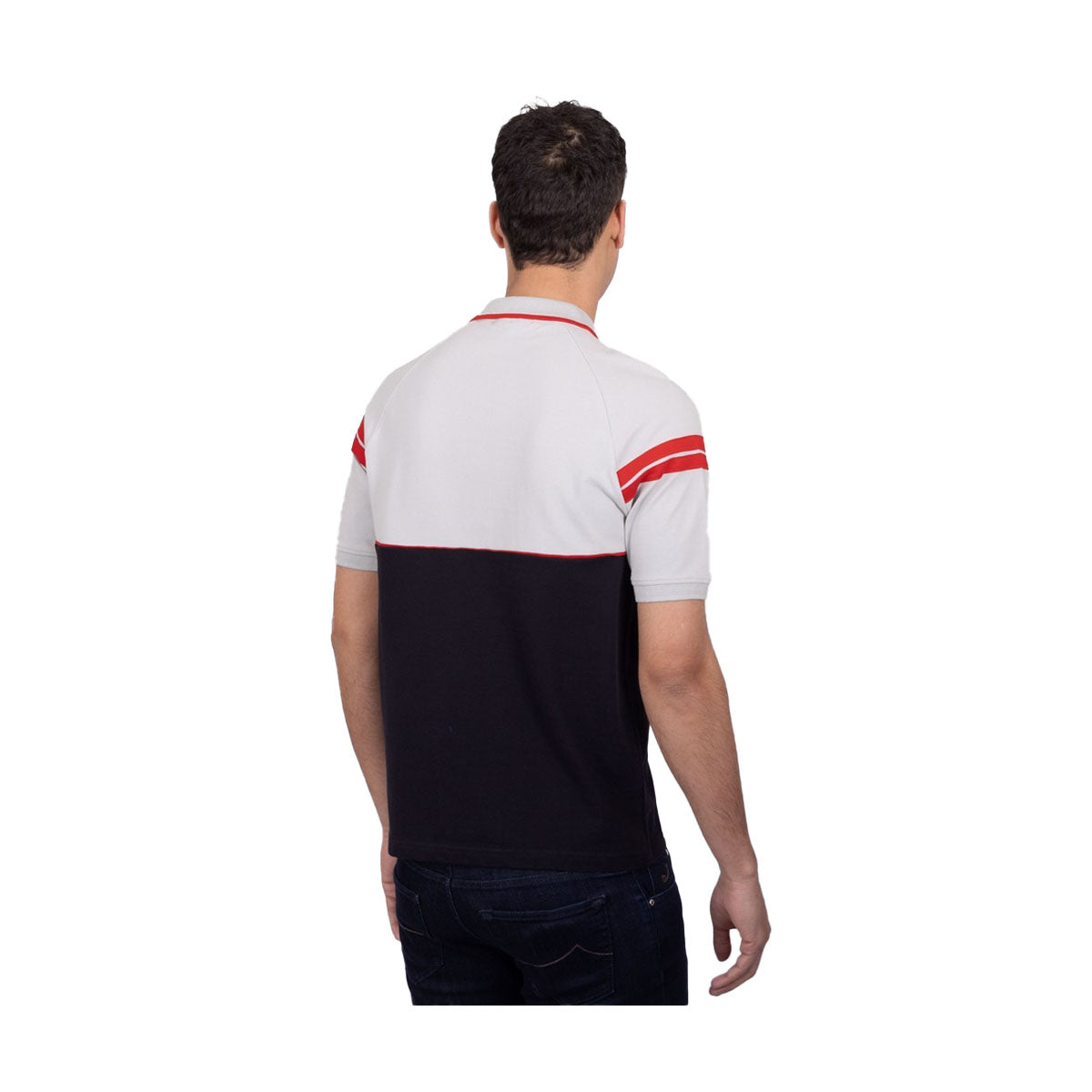 SERGIO TACCHINI CAMBIO HIGH RISE GREY POLO SHIRT