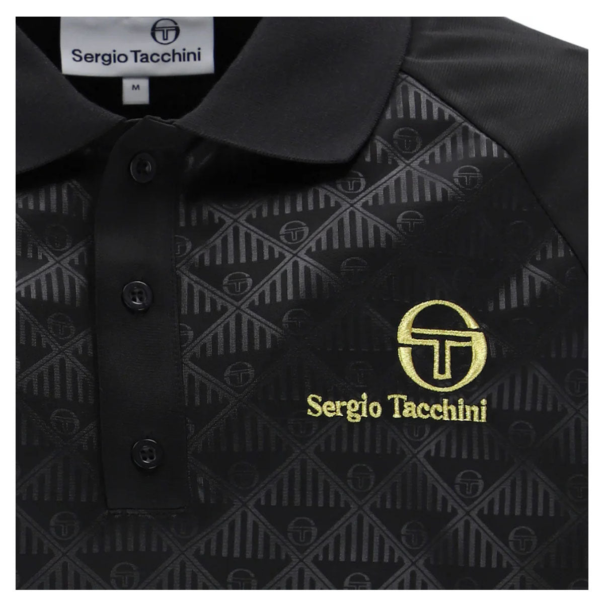 SERGIO TACCHINI CAMBIO MONO BLACK POLO SHIRT