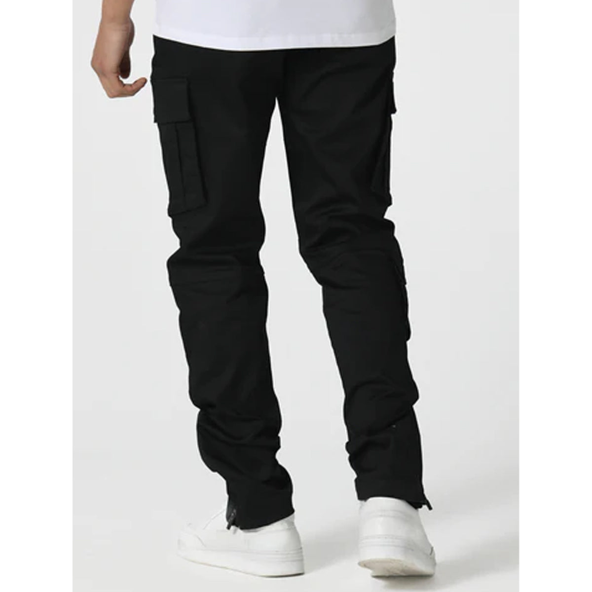 883 POLICE CARICO BLACK CARGO PANTS