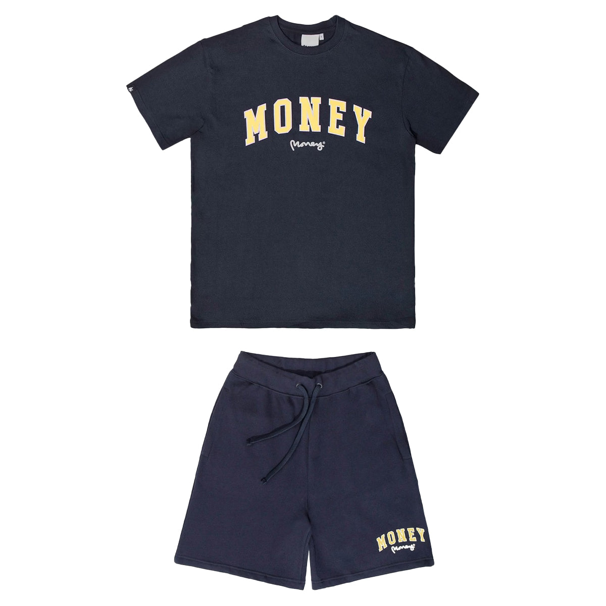 MONEY COLLEGE TWIN T-SHIRT & SHORTS SET NAVY