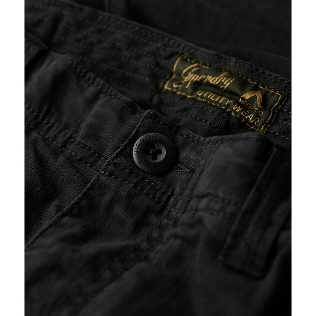SUPERDRY CORE CARGO PANT WASHED BLACK AFB