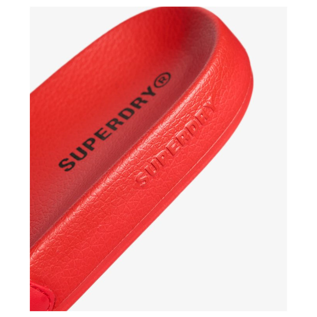 SUPERDRY CORE GRAPHIC POOL SLIDE RED OGS