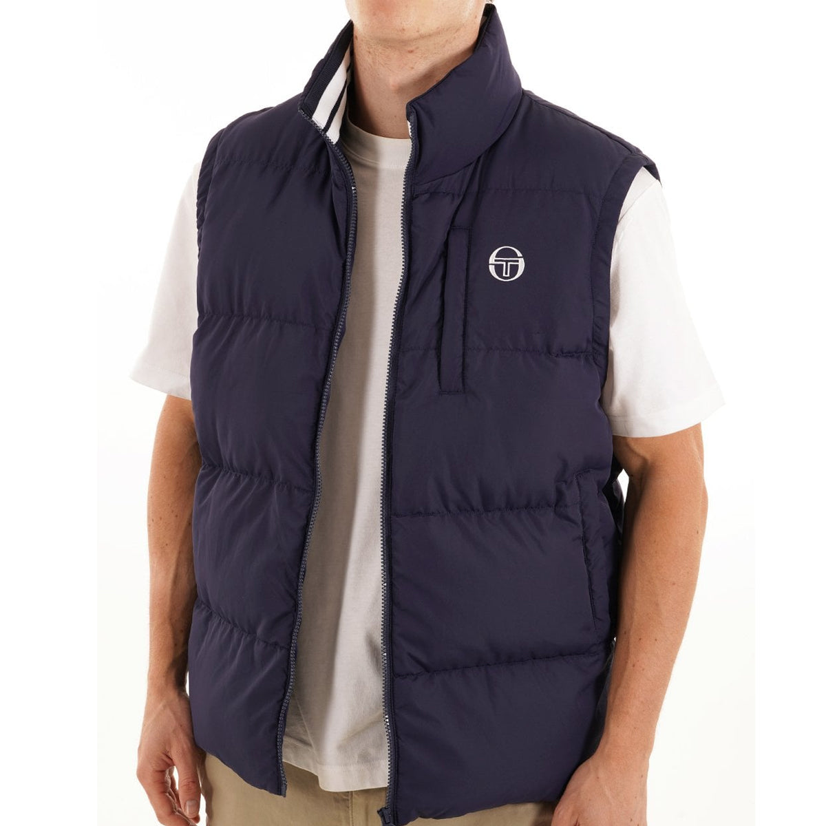 SERGIO TACCHINI COURT PADDED GILET NAVY