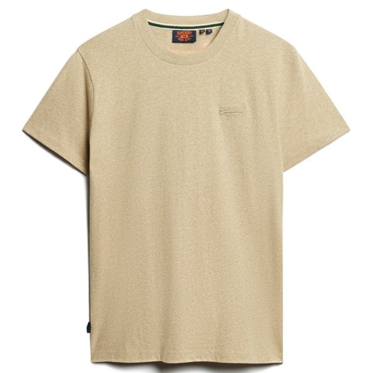 SUPERDRY ESSENTIAL LOGO EMB T-SHIRT TAN FLECK 9XE