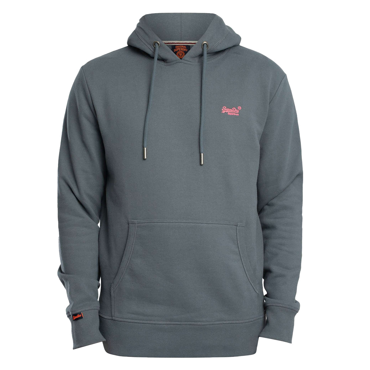 SUPERDRY ESSENTIAL LOGO HOODIE STORMY GREY BLUE 9VC