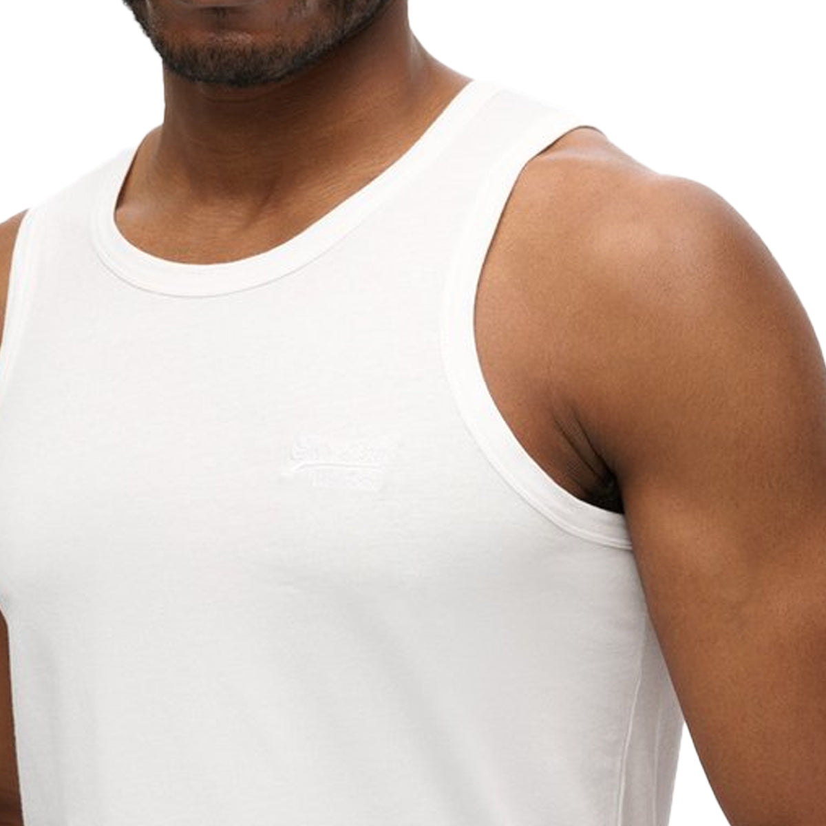 SUPERDRY ESSENTIAL LOGO VEST WHITE 01C