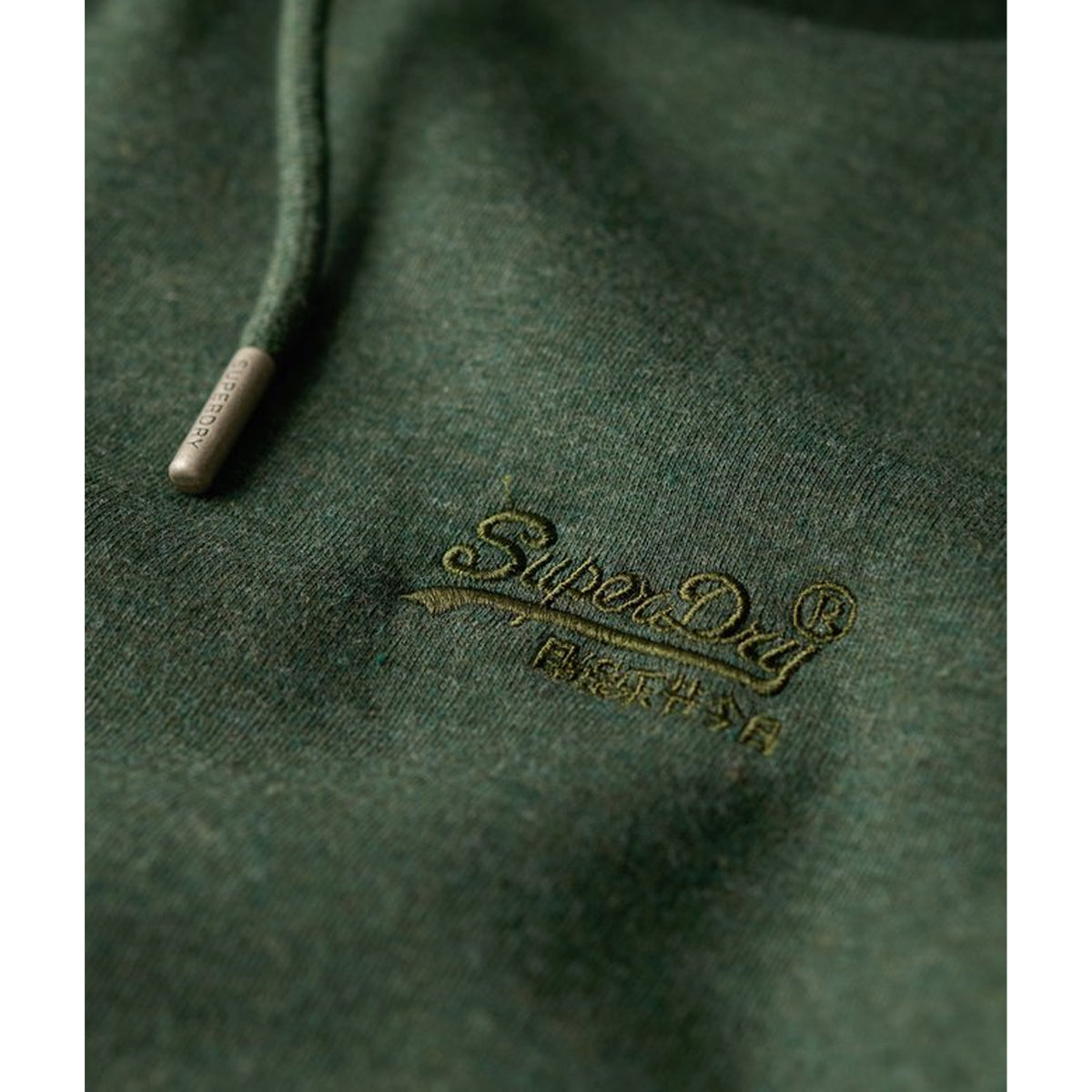 SUPERDRY ESSENTIAL LOGO HOODIE FOREST GREEN MARL H5P