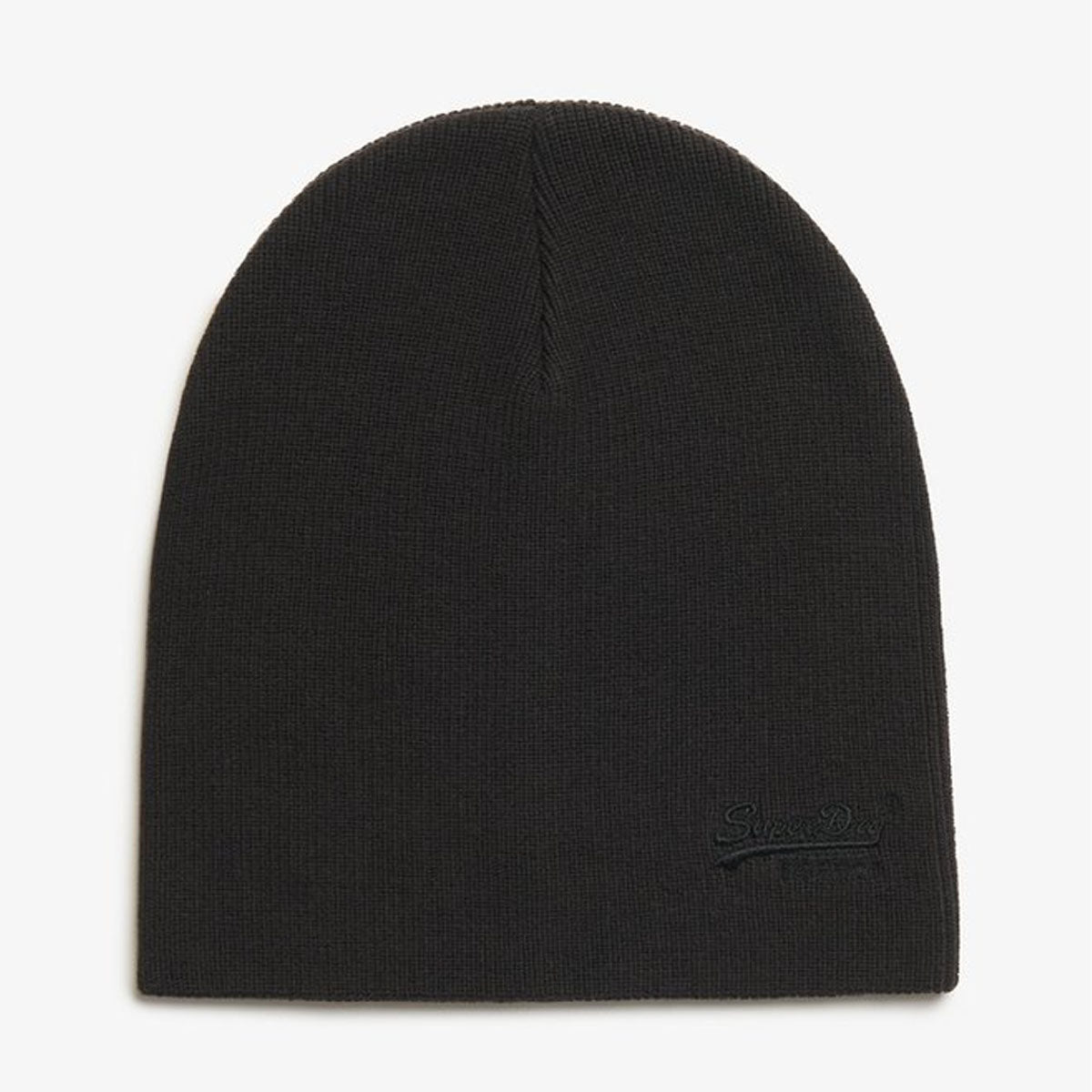 SUPERDRY ESSENTIAL LOGO KNITTED BEANIE BLACK 02A