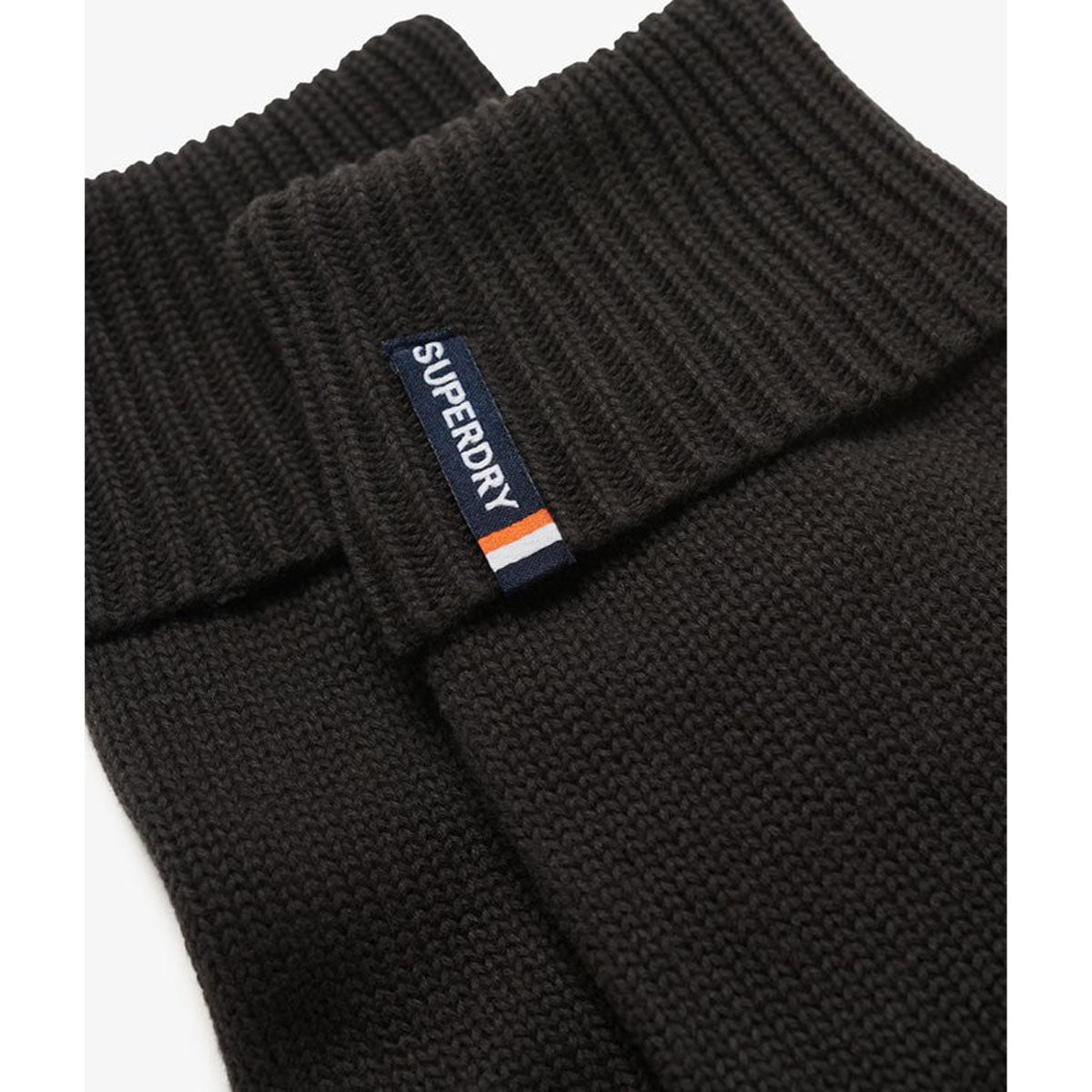 SUPERDRY ESSENTIAL LOGO KNITTED GLOVES BLACK 02A