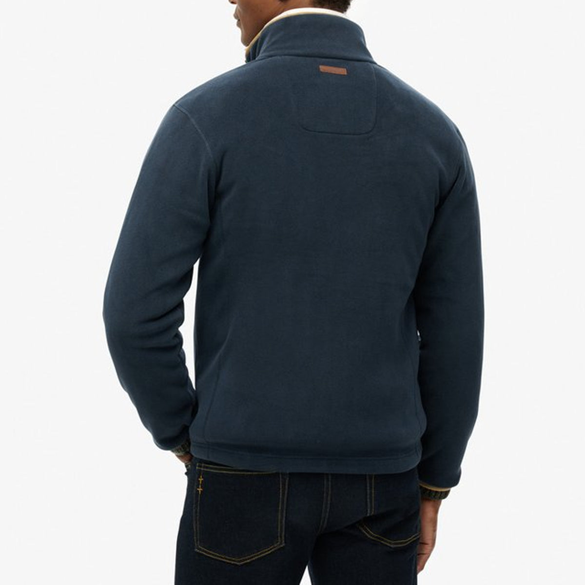 SUPERDRY ESTATE FULL ZIP ECLIPSE NAVY FLEECE