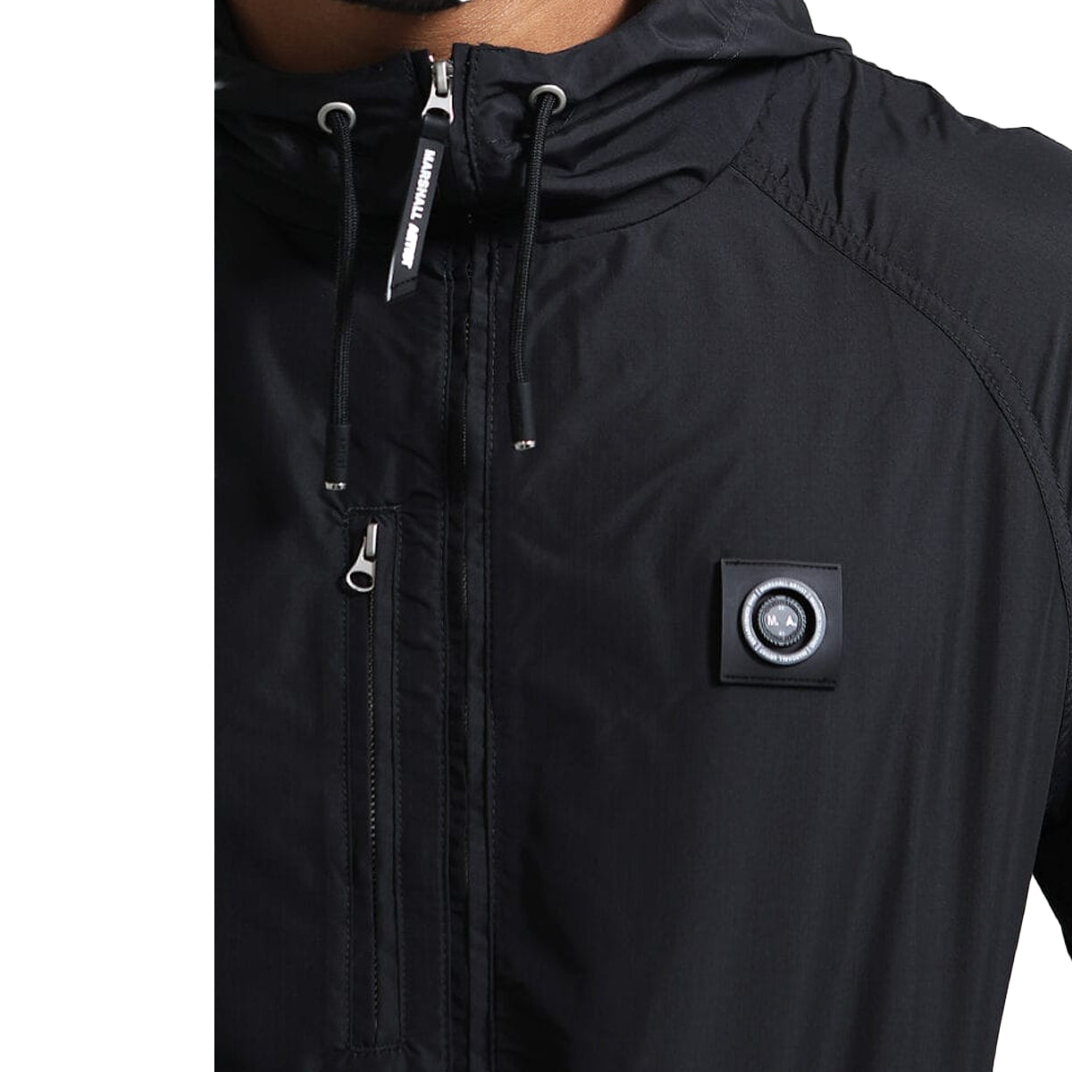 MARSHALL ARTIST Fairfax Black Zip Up Jacket - Black