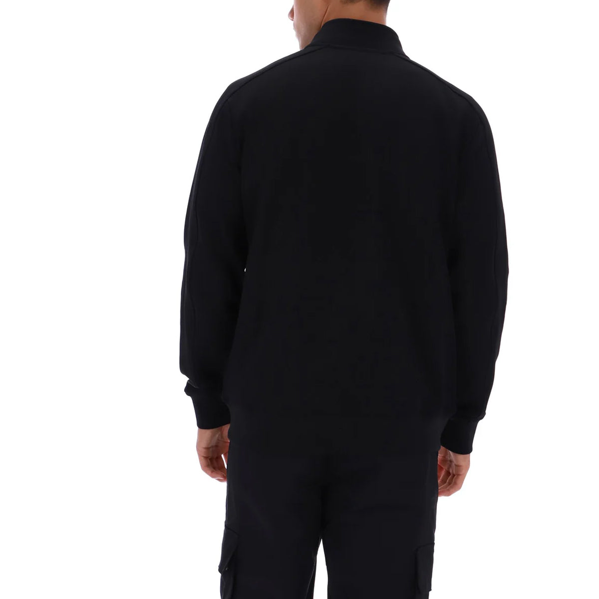 FILA DAVEY FULL ZIP BIKER COLLAR TRACK JACKET BLACK