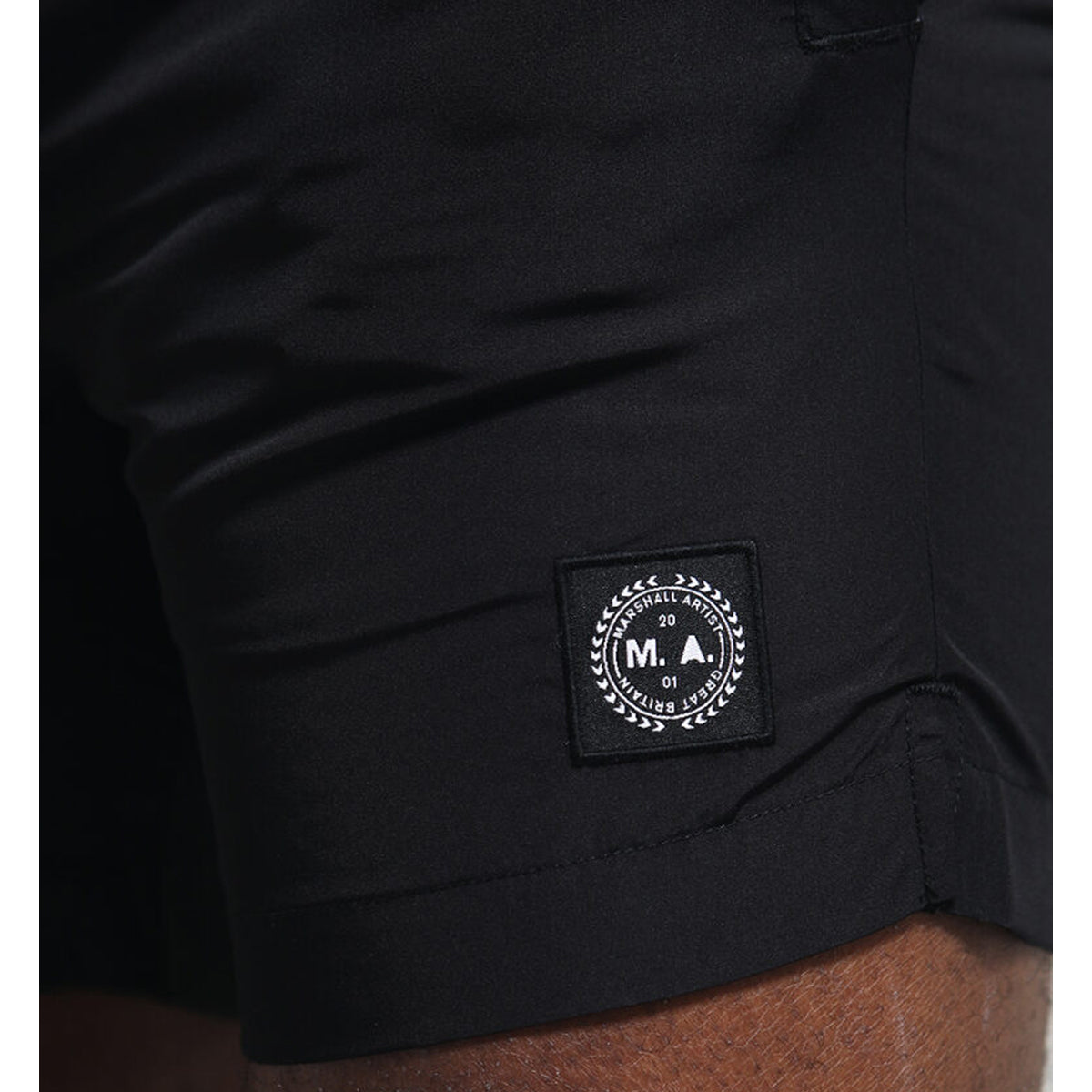 MARSHALL ARTIST FOUNDATION BLACK SWIM SHORTS