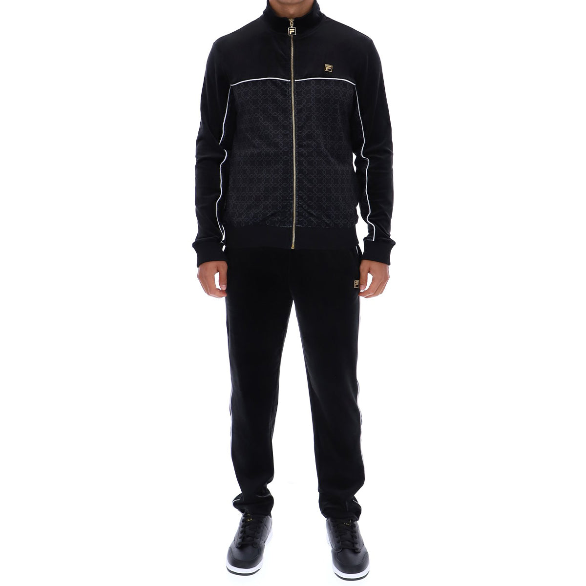 FILA HIGGANS FULL ZIP VELOUR JACKET BLACK