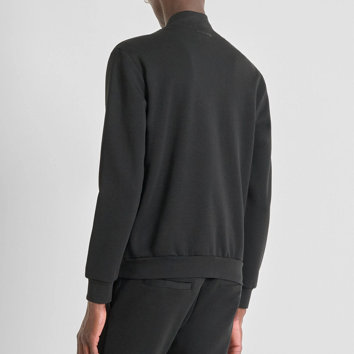 ANTONY MORATO HYBRID BLACK ZIP UP SWEATSHIRT MMFL01083