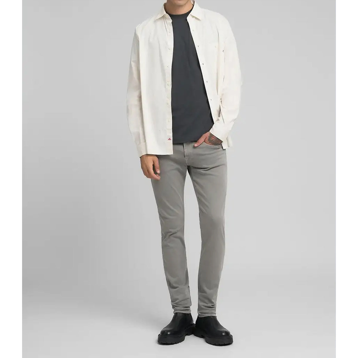 REPLAY HYPERFLEX GREY COLOR EDITION ANBASS SLIM FIT JEANS M914E 8366197