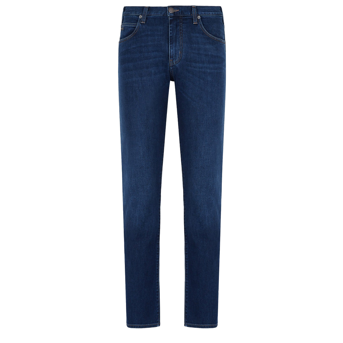 EMPORIO ARMANI J45 1G0LZ REGULAR FIT WASHED BLUE 942 DENIM JEANS