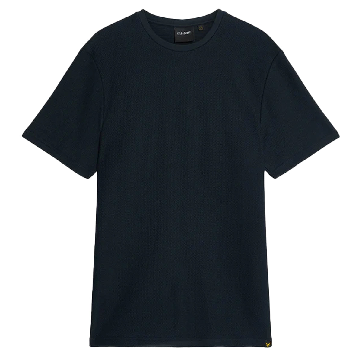 LYLE & SCOTT JACQUARD DOBBY NAVY T-SHIRT TS2325V