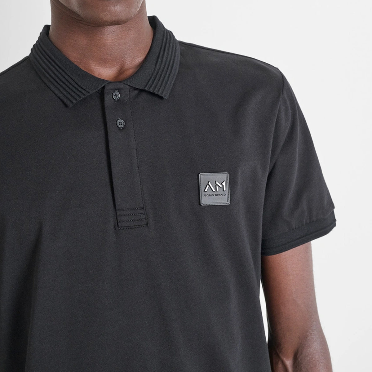 ANTONY MORATO JERSEY BLACK POLO MMKS02577