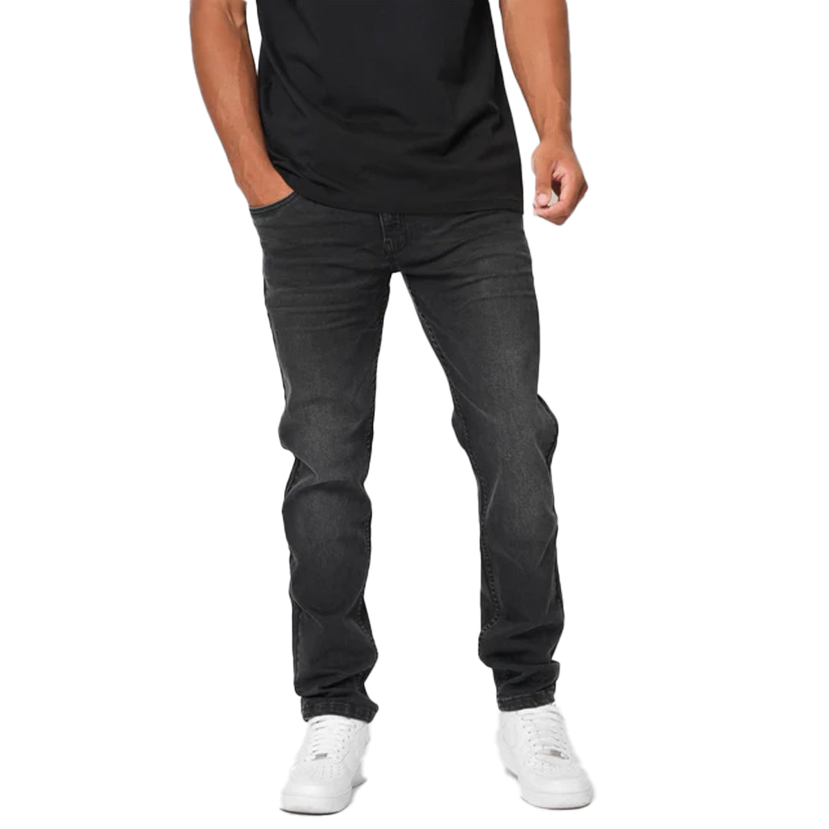 VALERE LUSSO CLEAN BLACK JEANS