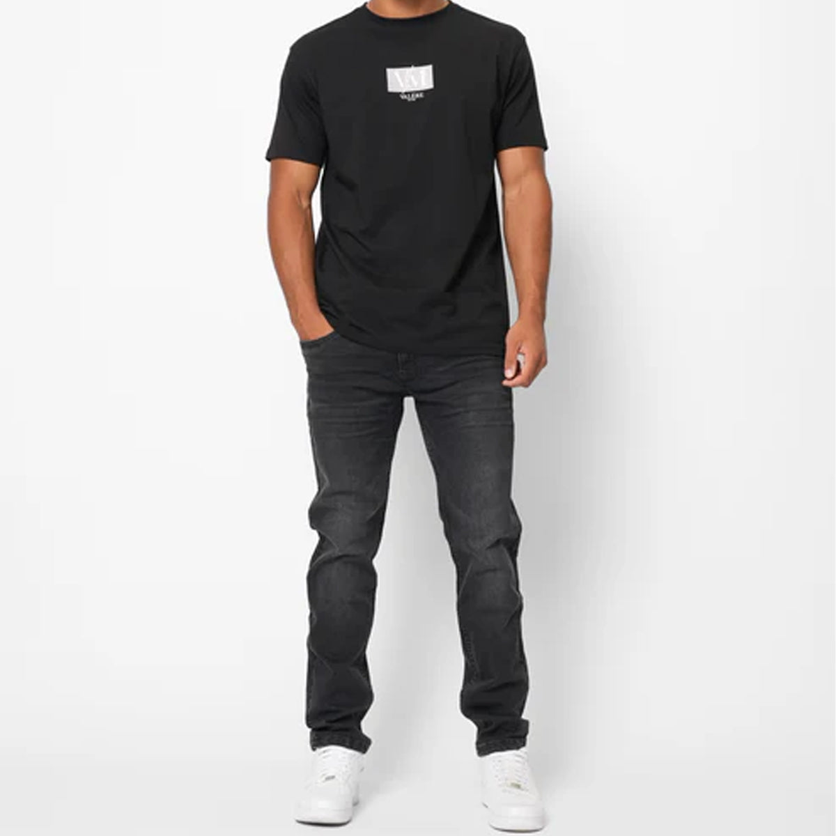 VALERE LUSSO CLEAN BLACK JEANS