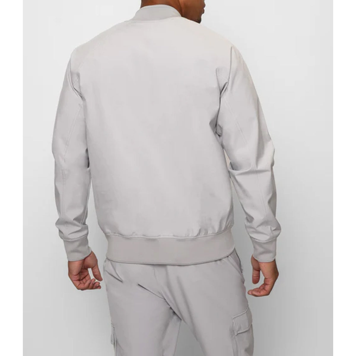 VALERE LUXE CLEAN GREY BOMBER JACKET