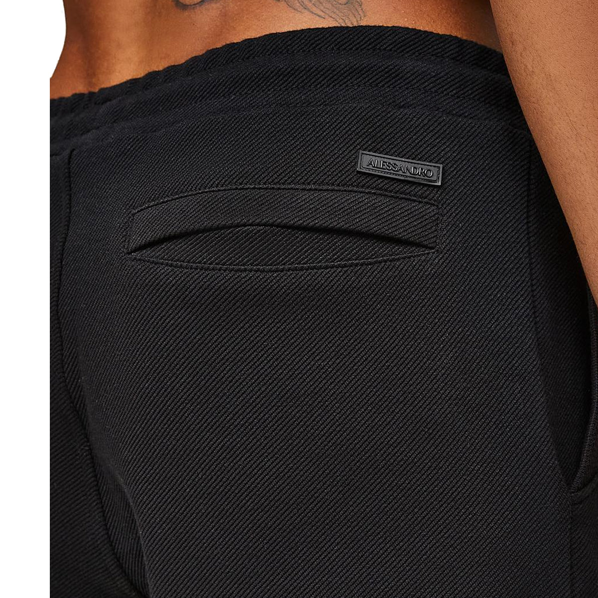 ALESSANDRO ZAVETTI Marconi Black Joggers