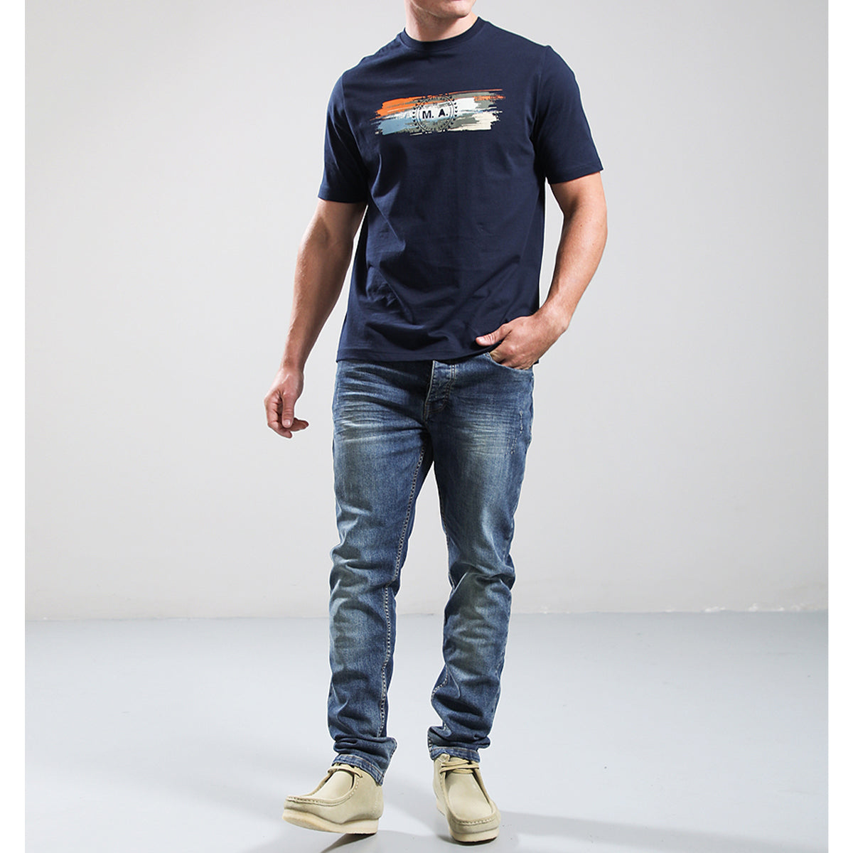 MARSHALL ARTIST EQUINOX NAVY T-SHIRT
