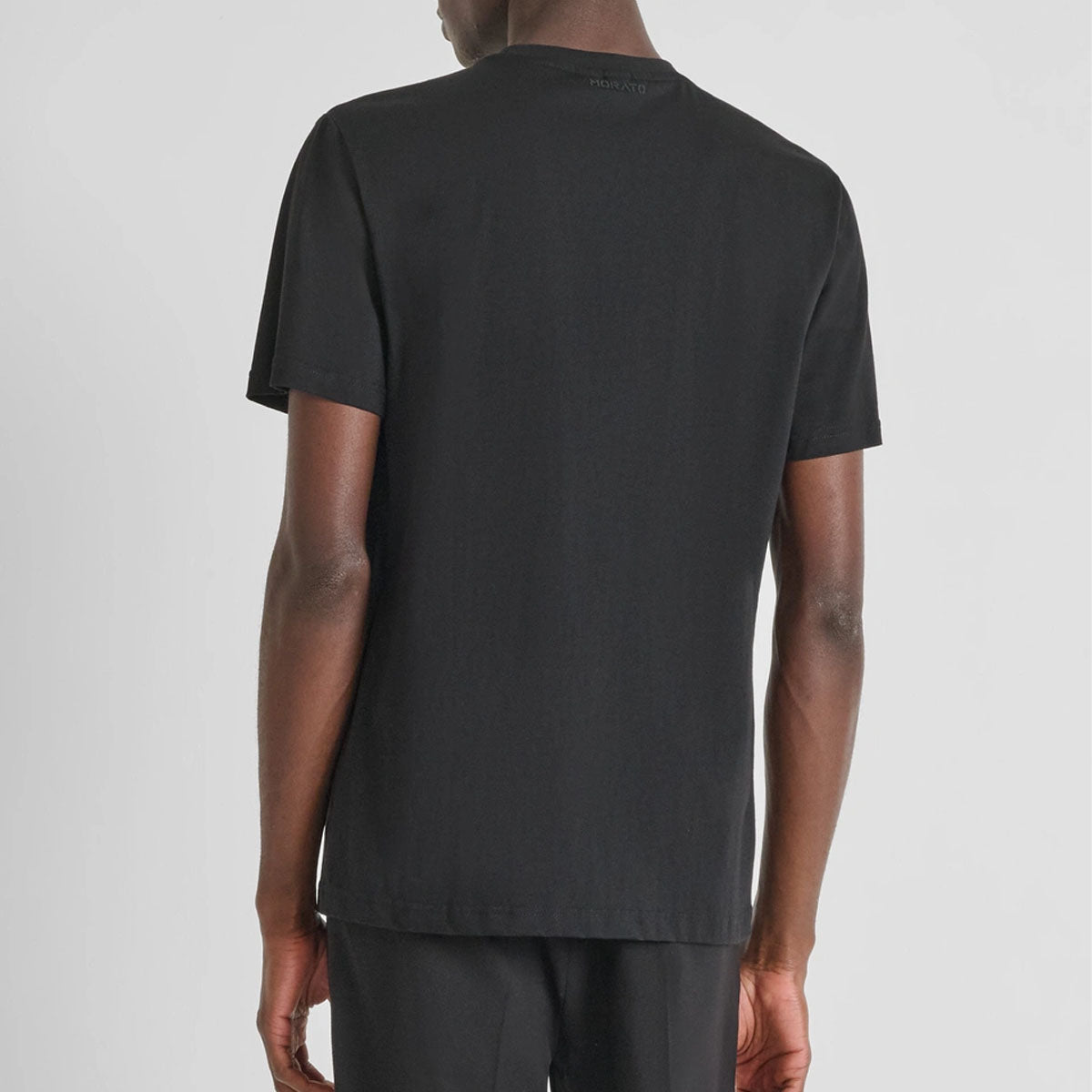 ANTONY MORATO METALLIC TIGER LOGO BLACK T-SHIRT MMKS02566