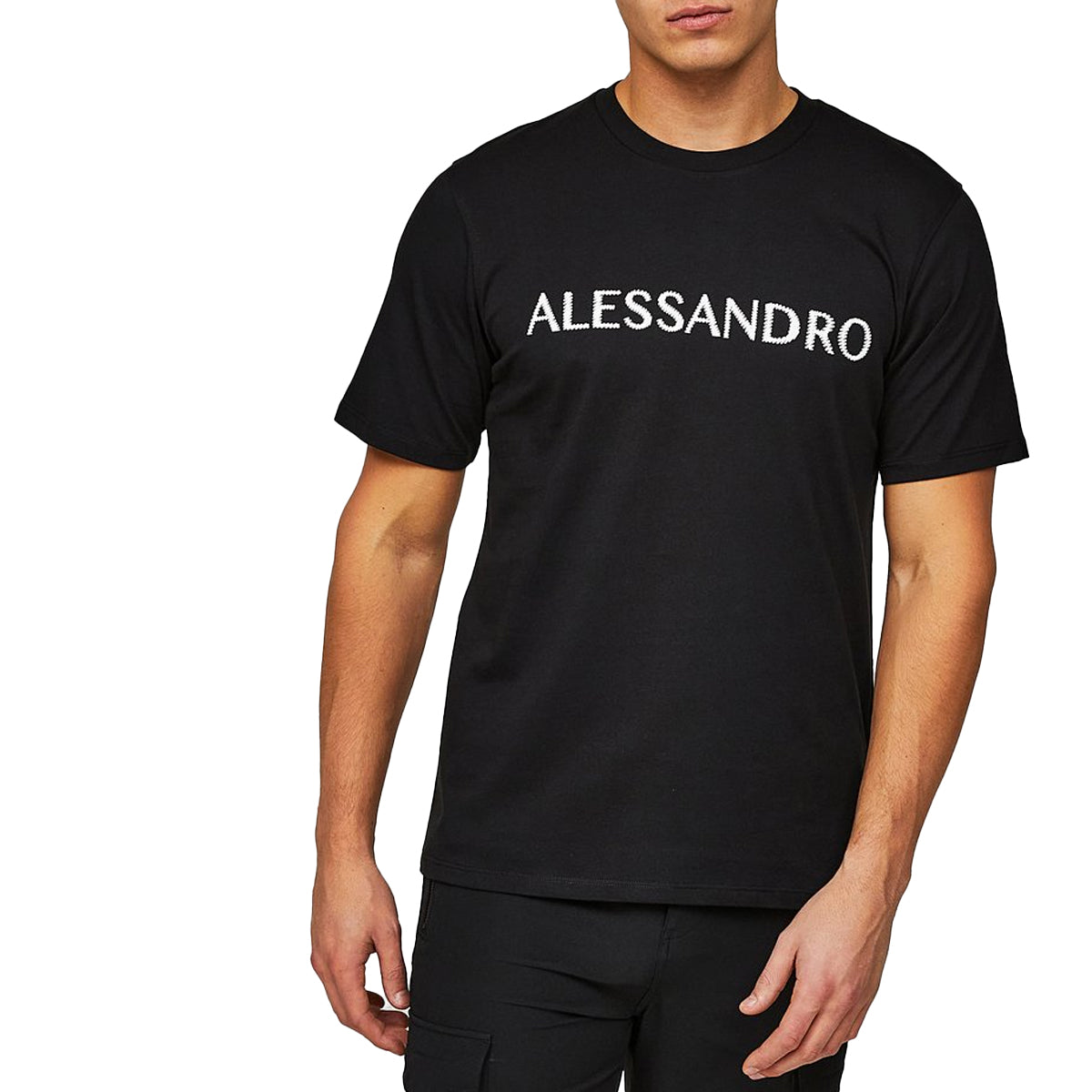 ALESSANDRO ZAVETTI Meucci Black T-Shirt