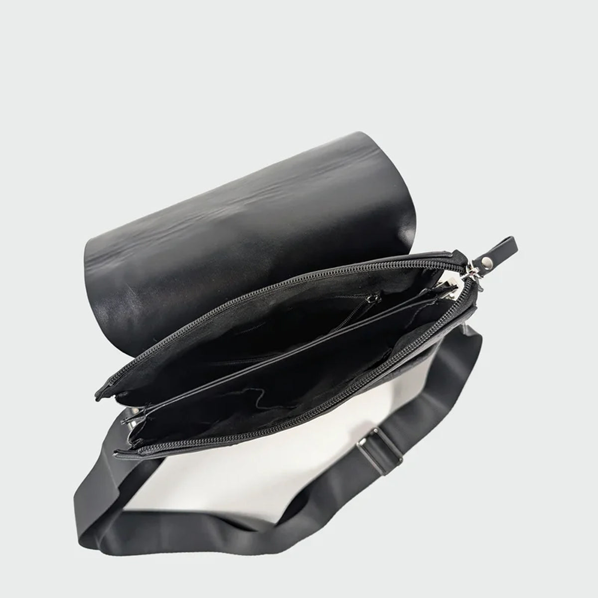 883 POLICE MOLSDEN BLACK PU SIDE BAG