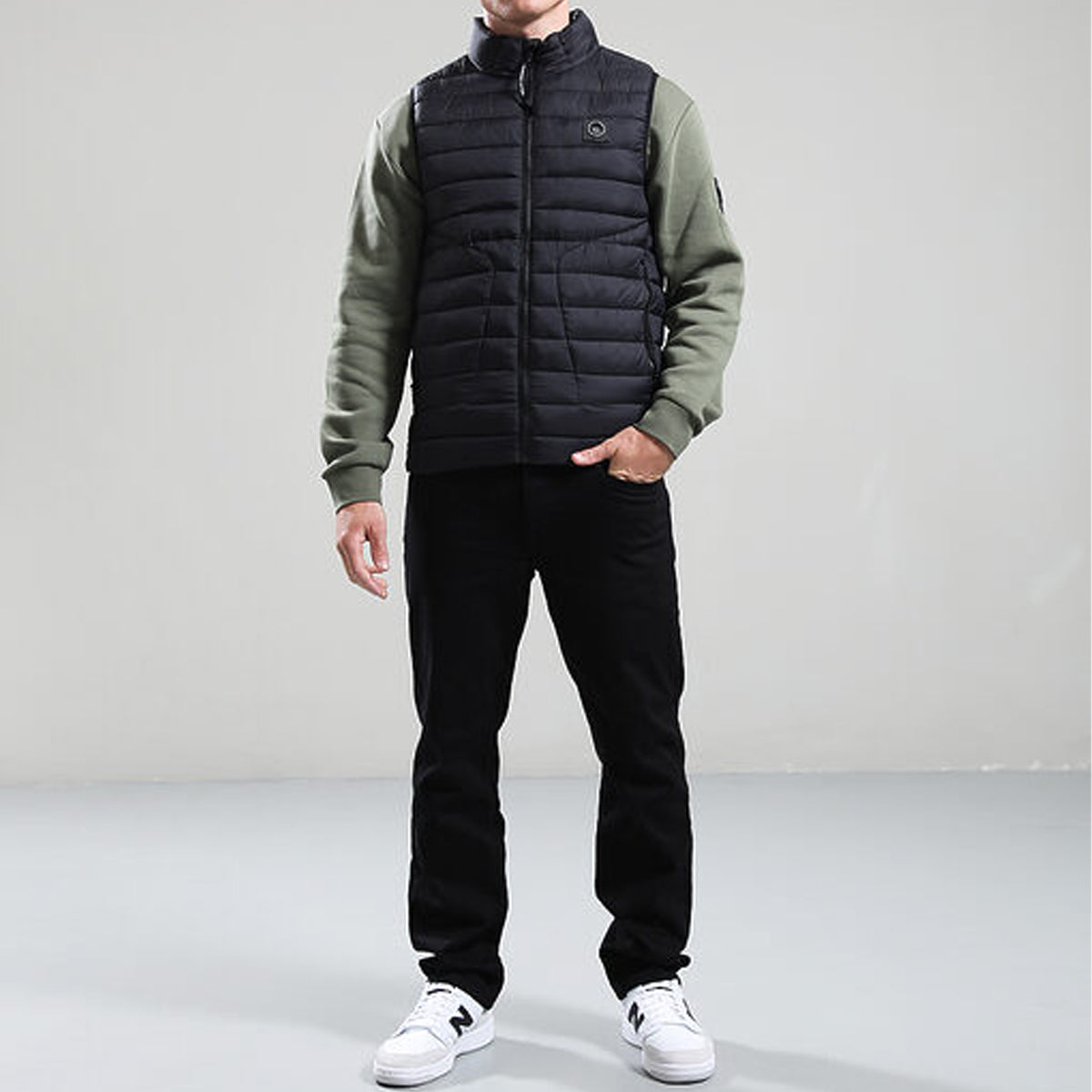 MARSHALL ARTIST OAKDALE BUBBLE BLACK GILET