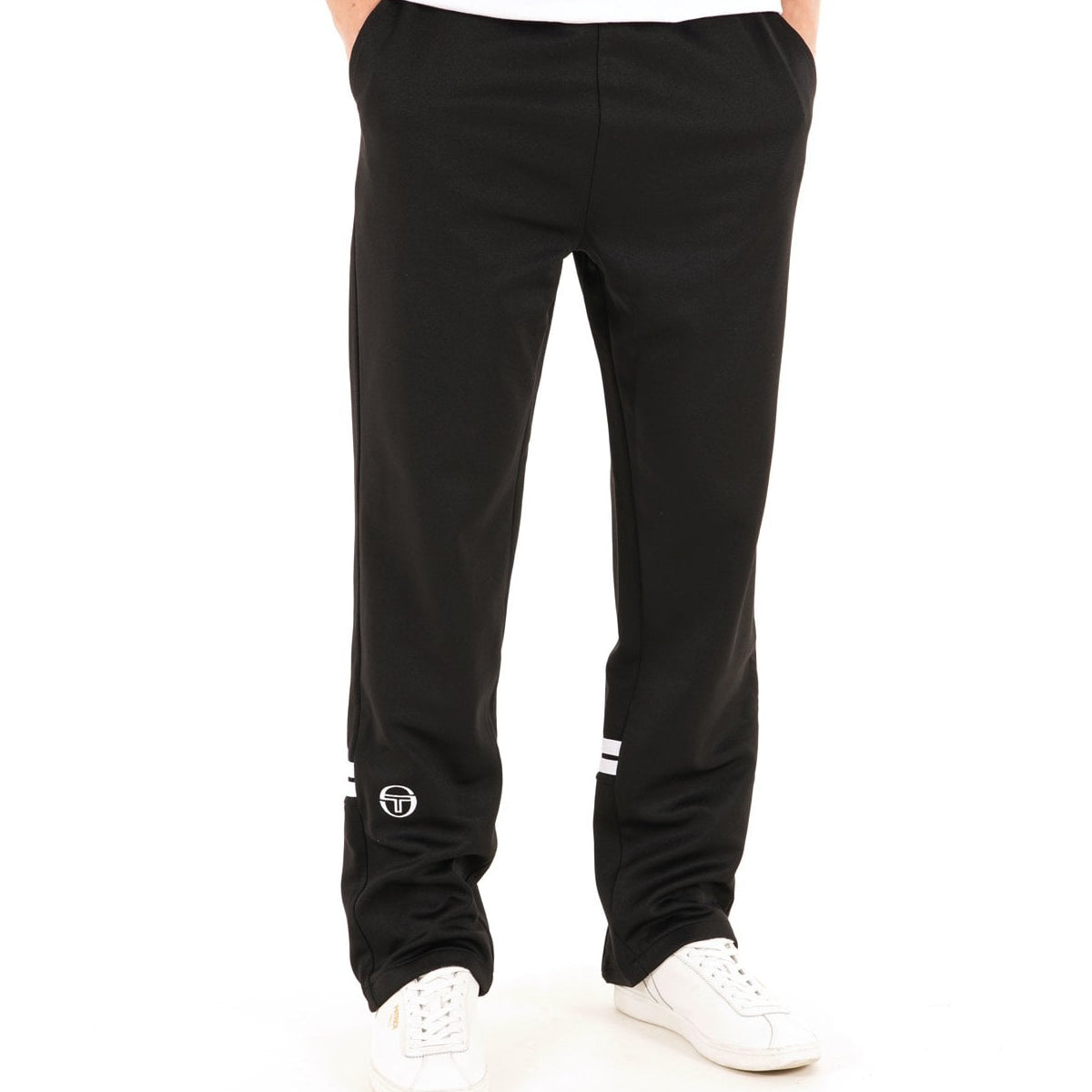 SERGIO TACCHINI ORION TRACK PANTS BLACK/WHITE