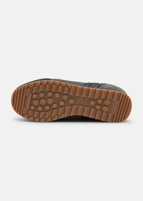 PATRICK RIO RUNNER TRAINERS CHARCOAL/BLACK