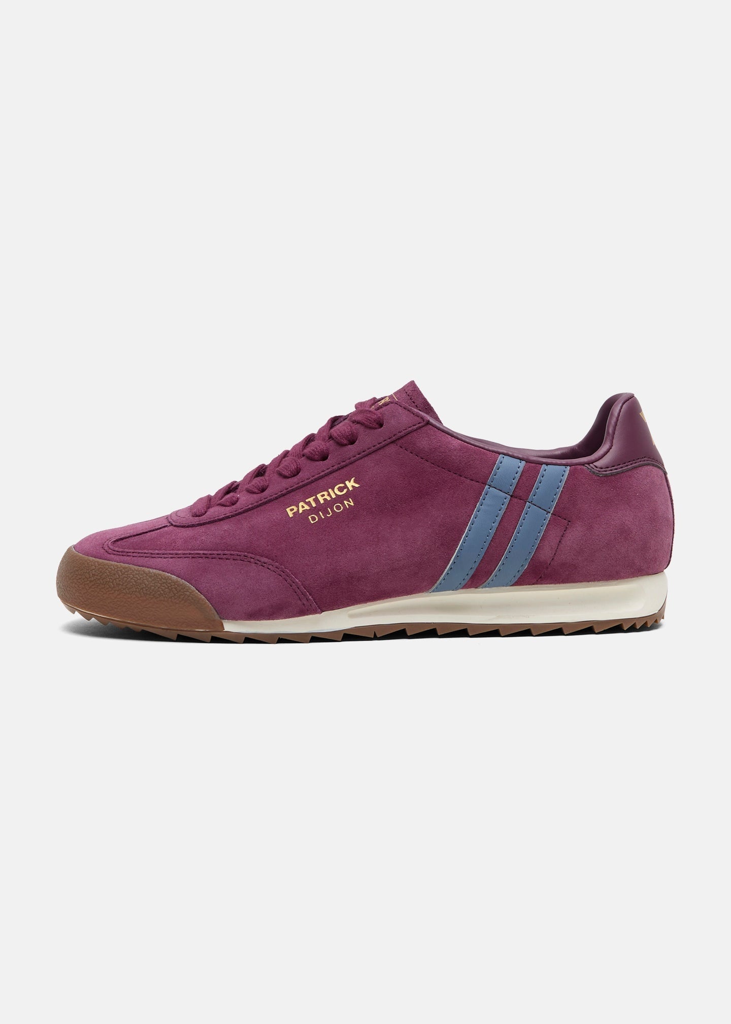PATRICK DIJON RUNNER TRAINERS BURGUNDY/BLUE