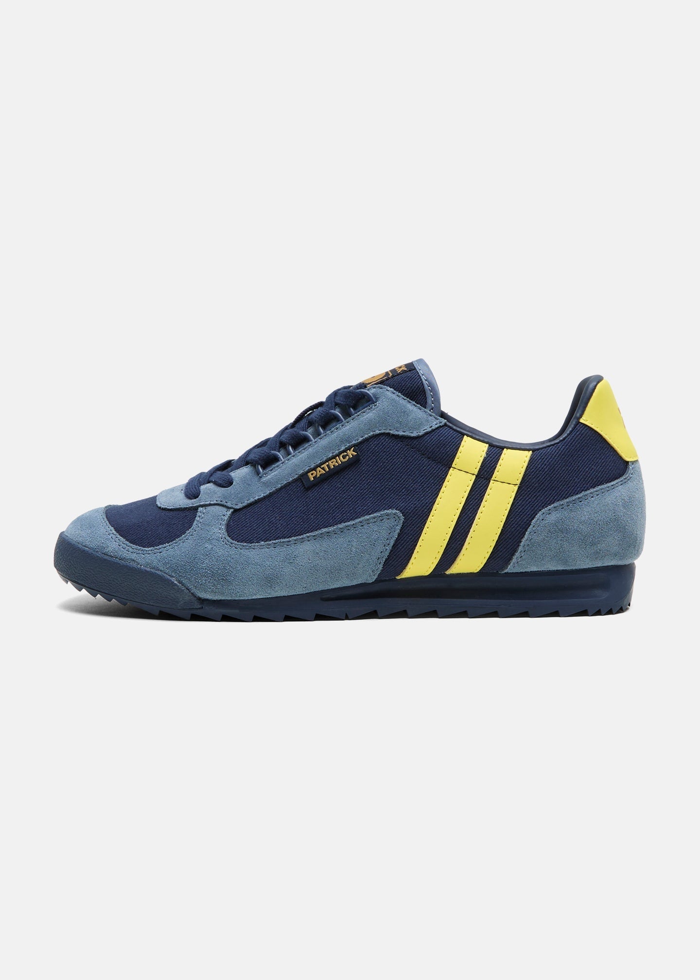 PATRICK FORZA RUNNER TRAINERS NAVY/BLUE/YELLOW