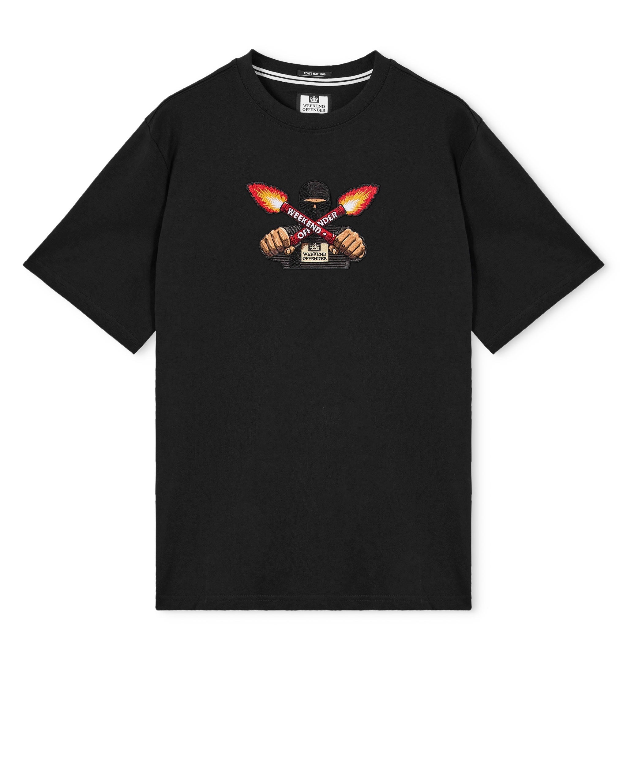 WEEKEND OFFENDER FULGAR GRAPHIC T-SHIRT BLACK
