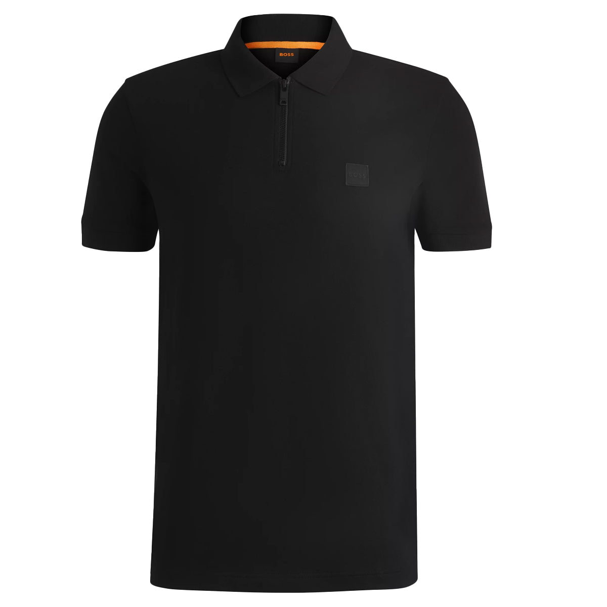 Hugo Boss Men's Passerzip Pique Black Polo 50537507