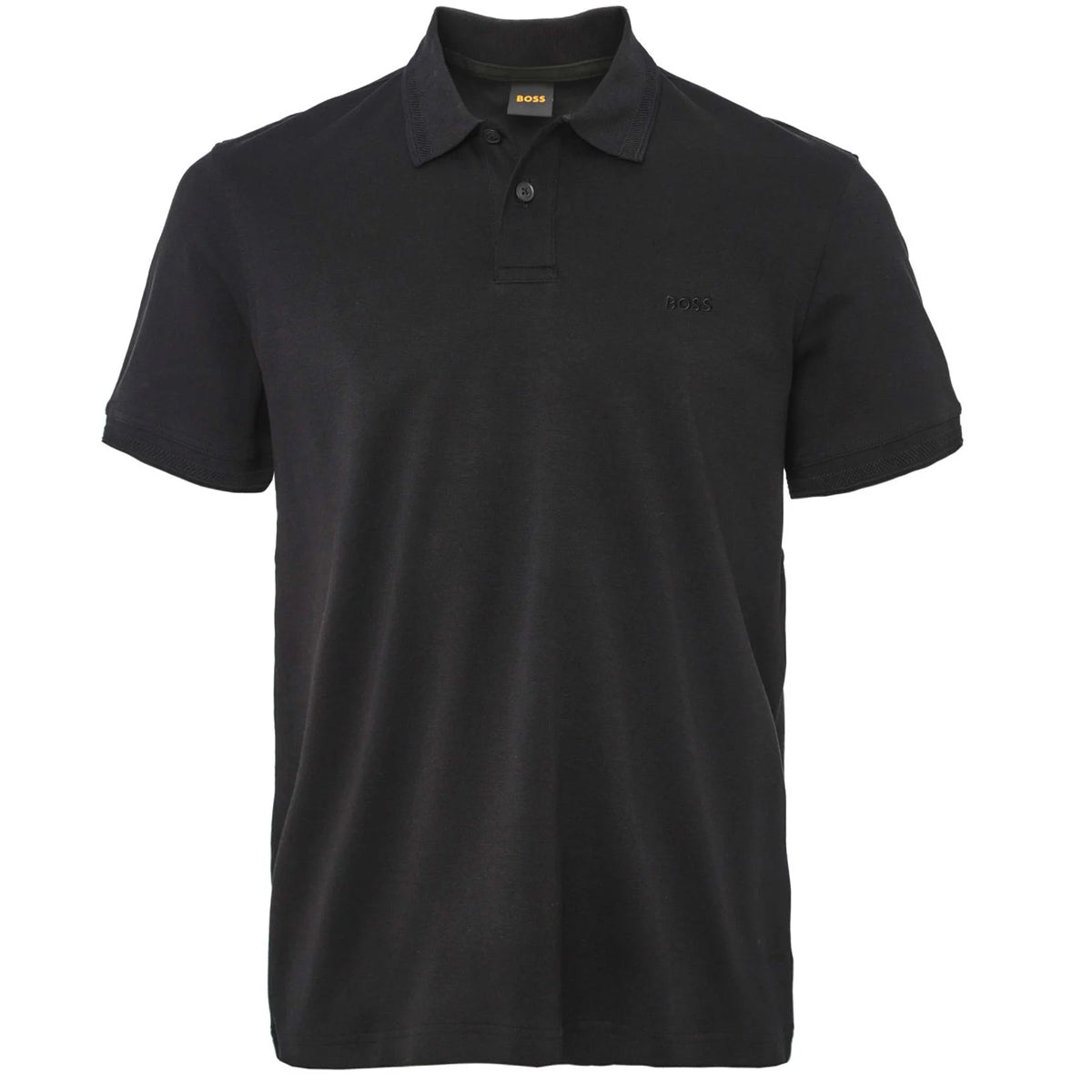 Hugo Boss Men's Pe_Interlock Black Jersey Polo 50520109