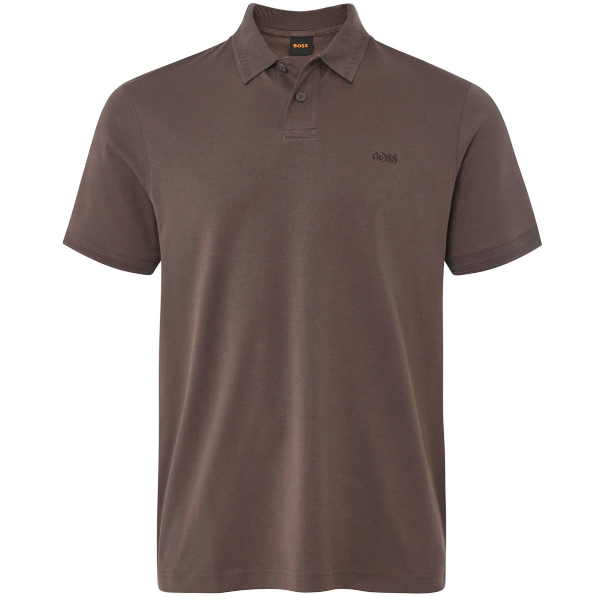 Hugo Boss Men's Pe_Interlock Brown Jersey Polo 50520109