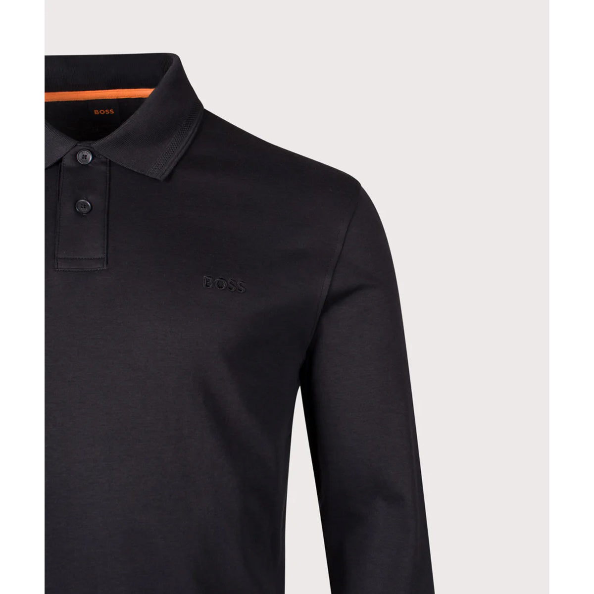 HUGO BOSS PE_INTERLOCK LONG SLEEVE JERSEY POLO BLACK 001 50527525