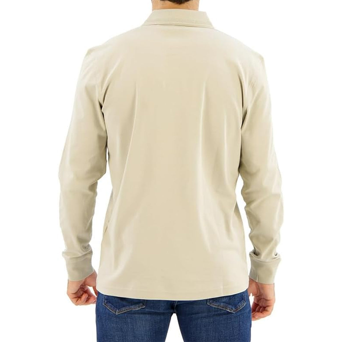 HUGO BOSS PE_INTERLOCK LONG SLEEVE JERSEY POLO STONE 271 50527525