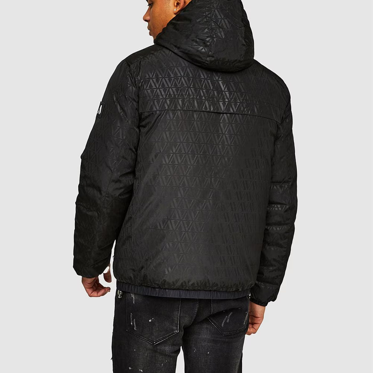 ALESSANDRO ZAVETTI PIROZZI BLACK REVERSIBLE WIND BREAKER