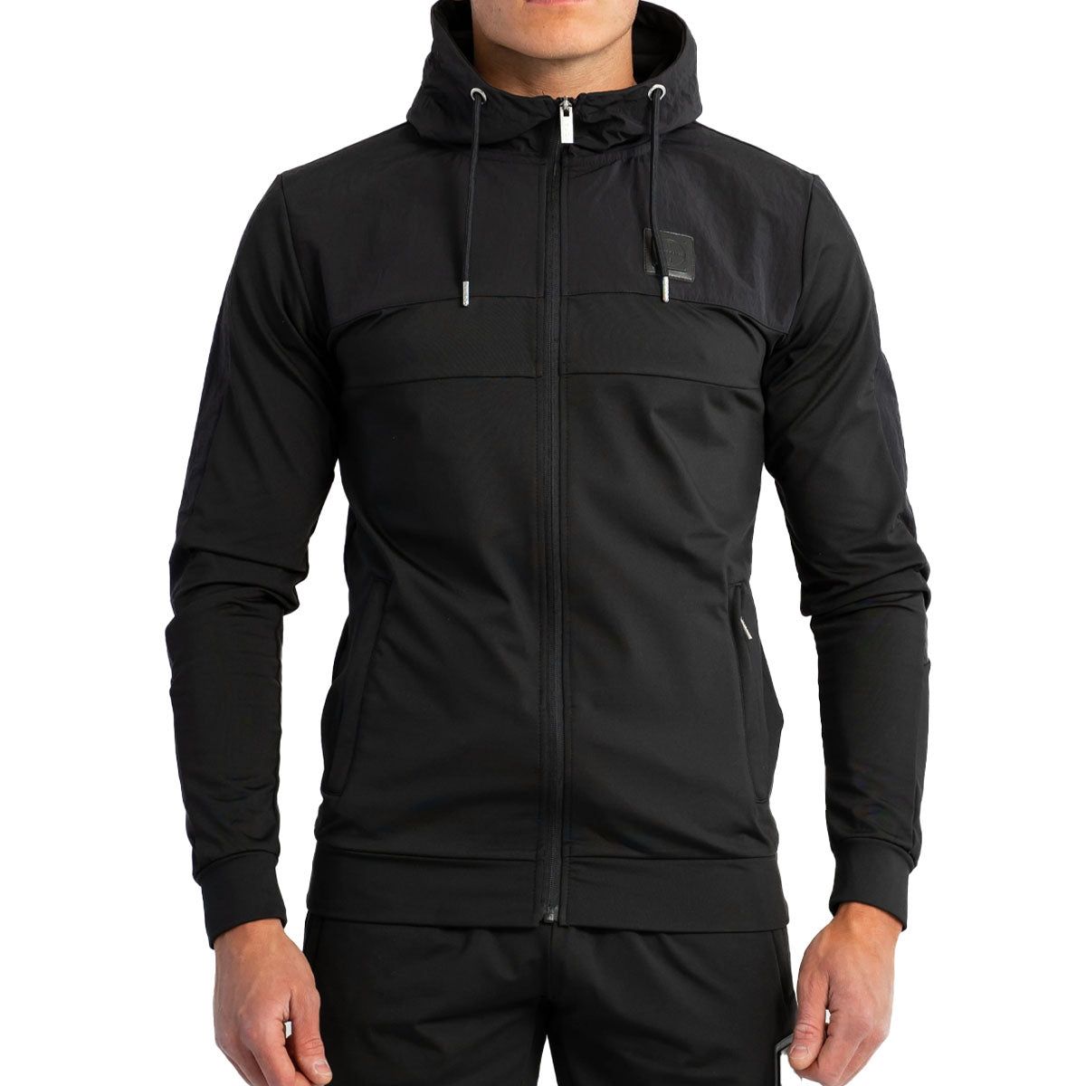 FORAY RODRI BLACK ZIP UP HOODY