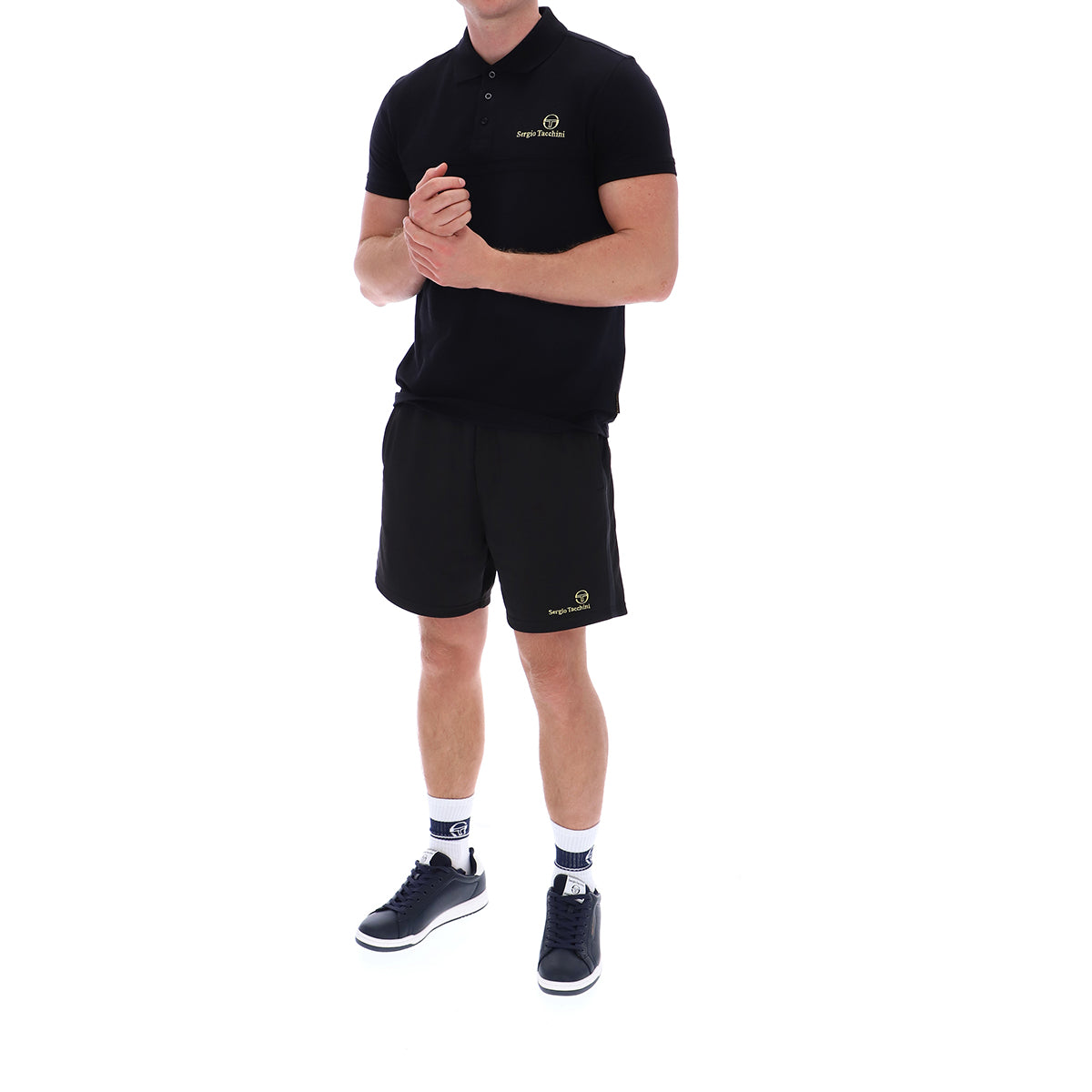 SERGIO TACCHINI SUPERMAC PRIMO POLO SHIRT BLACK/GOLD